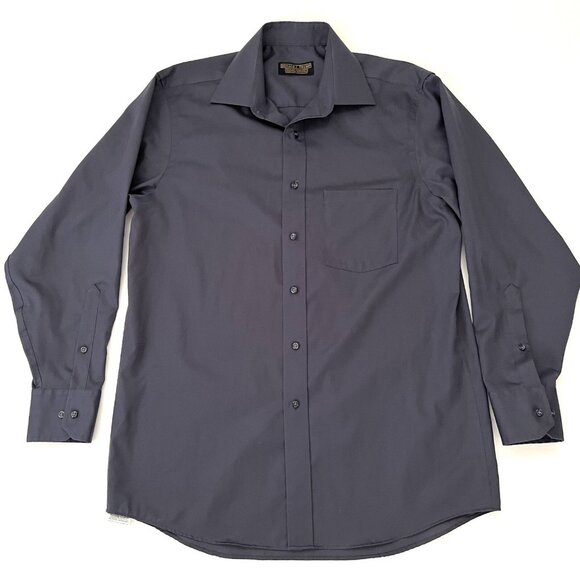 Donald J. Trump sz 15 1/2. 32/33 Tall Signature Collection Shirt Button Up Grey - Picture 1 of 9